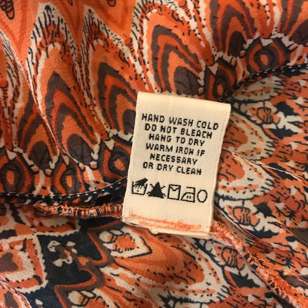 MAX STUDIO Women’s “Boho” Peasant Top Blouse Size Medium - Picture 6 of 8